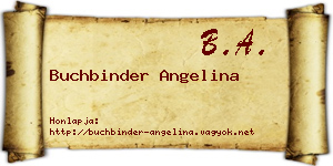 Buchbinder Angelina névjegykártya